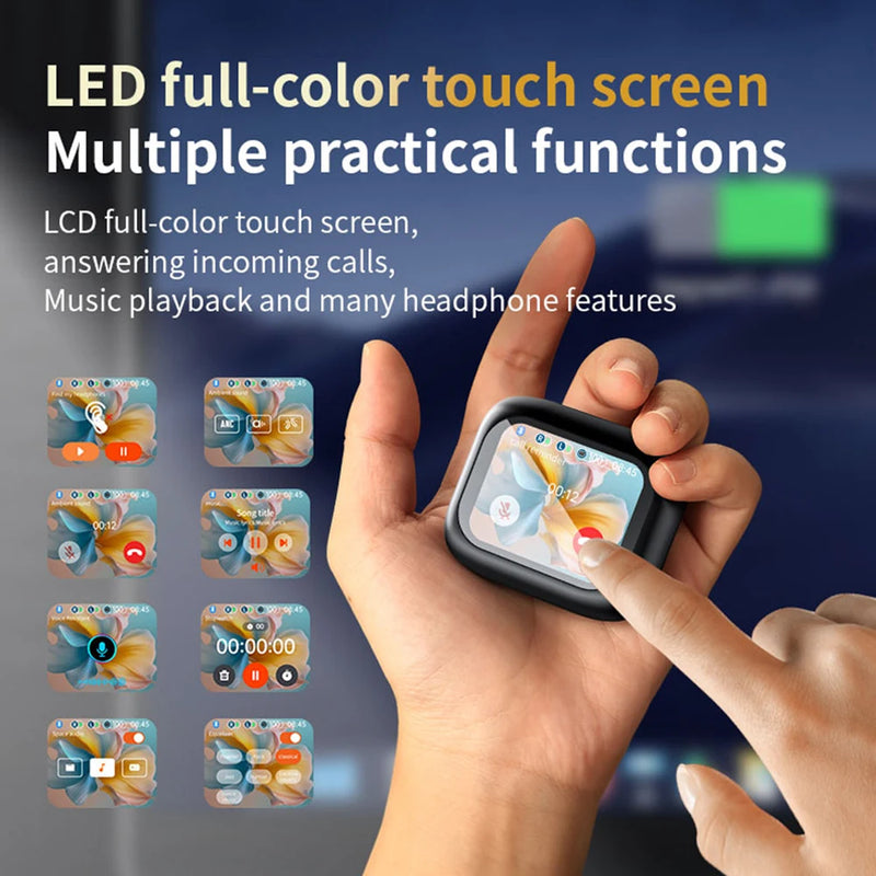 Smart LCD Touch Screen Wireless Earbuds with ANC