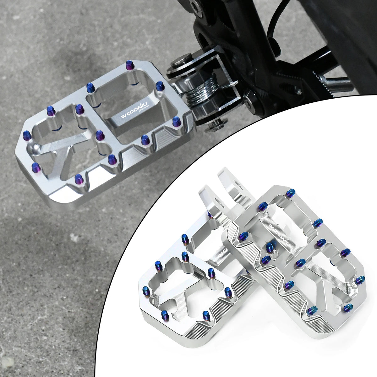 Aluminum Foot Pegs for Surron Light Bee X and Segway E-Bikes