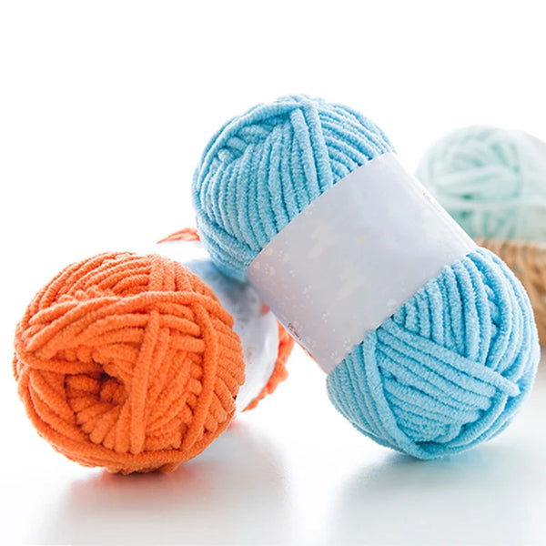 Thick Velvet Yarn for Knitting and Crochet