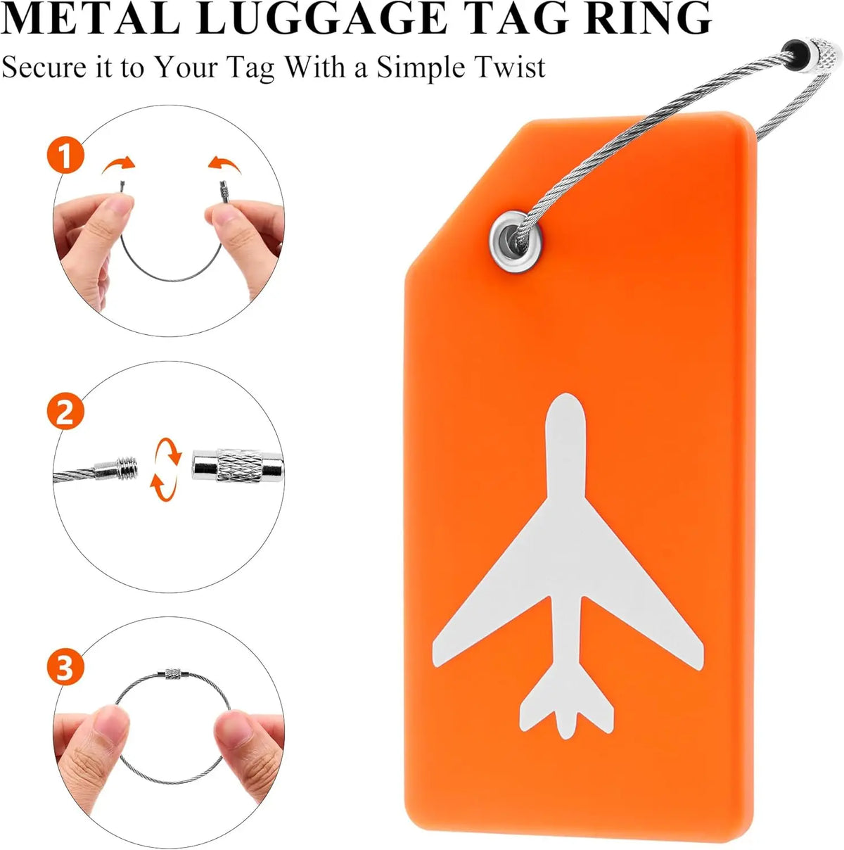 Silicone Luggage Tags for Identification