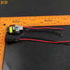 Wiring harness for an H8/H11 headlight adapter with a 15cm cable shown next to a ruler.