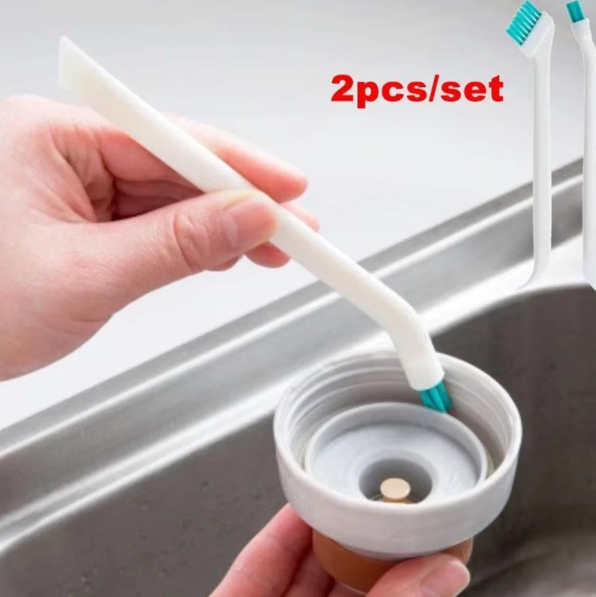 Narrow Gap Cleaning Brush Set for Bottles and Household Use