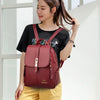 Vintage Leather Women's Backpack with Spacious Interior