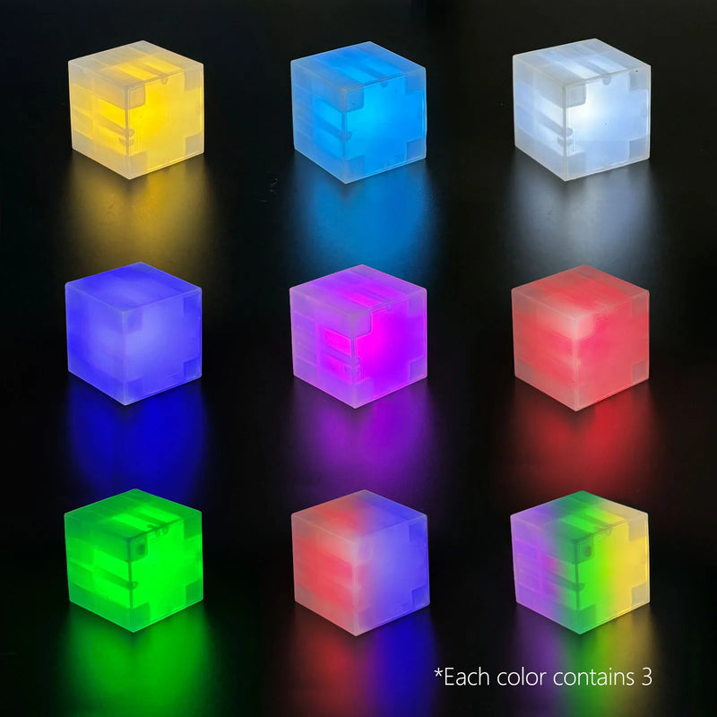 Magnetic LED Building Blocks with Night Light Effect