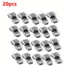 A set of 20 pieces of Quick Wire Connector T2 no-strip snap-on electrical terminals.
