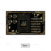 Gold Arabic calligraphy of Ayatul Kursi on a black canvas wall art