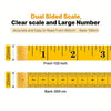 Dual sided scale measuring tape showing clear scales for 120 inch and 300 cm measurements