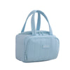 Light blue insulated leakproof reusable lunch bag with carrying handles