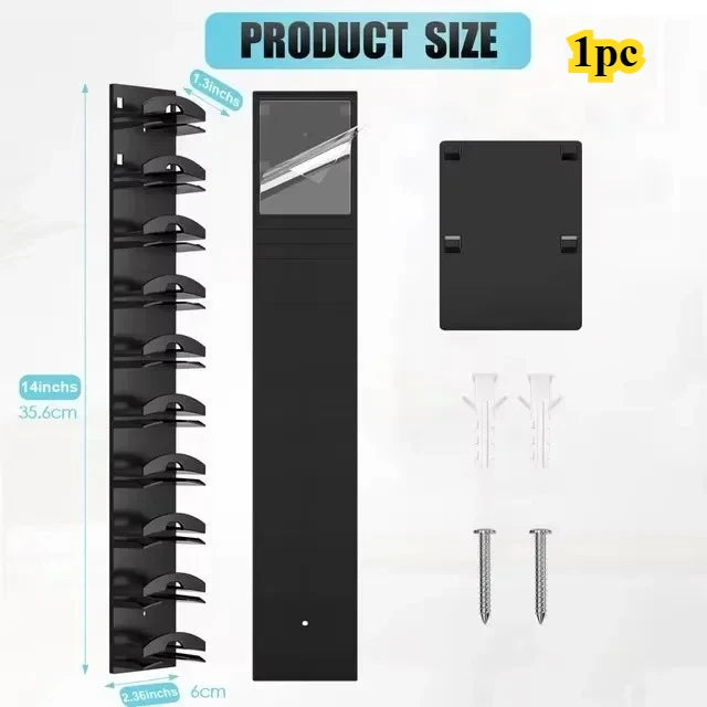 Wall-Mounted Hat Rack for Caps and Accessories