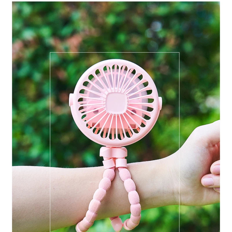 Flexible Clip-On Rechargeable Mini Fan