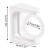 360° Rotatable Adhesive Curtain Rod Brackets (Set of 10)
