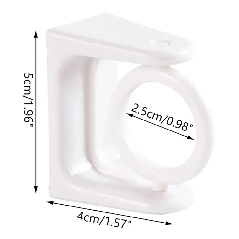 360° Rotatable Adhesive Curtain Rod Brackets (Set of 10)