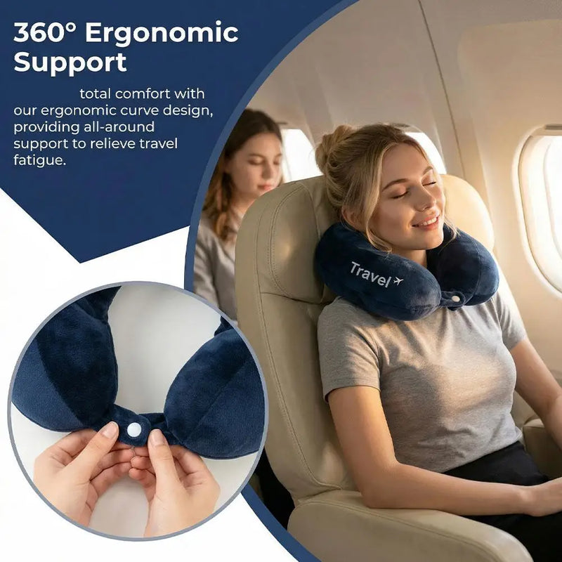 Ergonomisches U-förmiges Reise-Kopfkissen