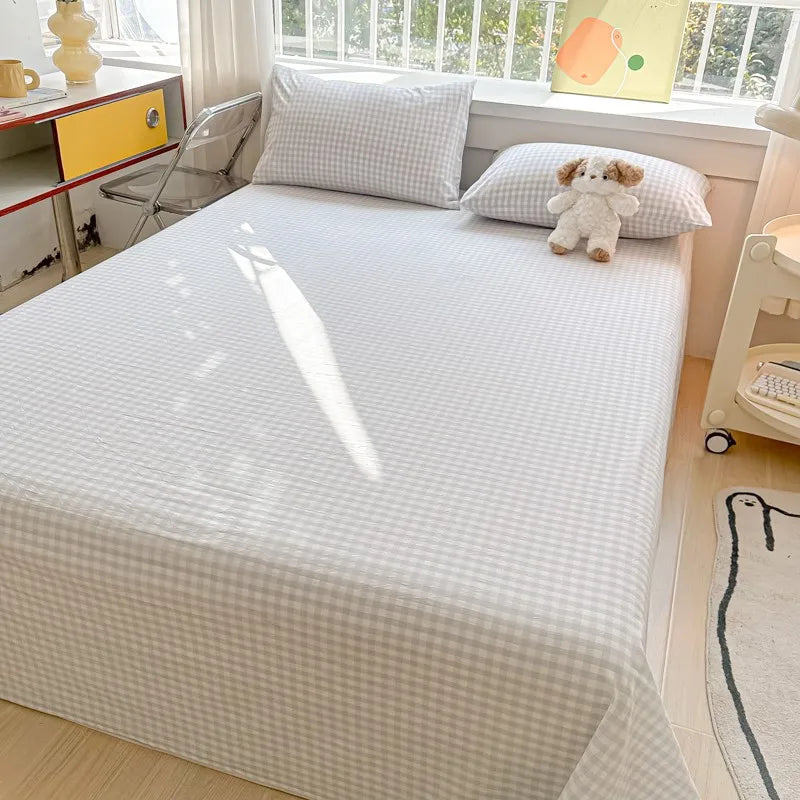 Organic Cotton Percale Bed Sheet Set with Pillowcases