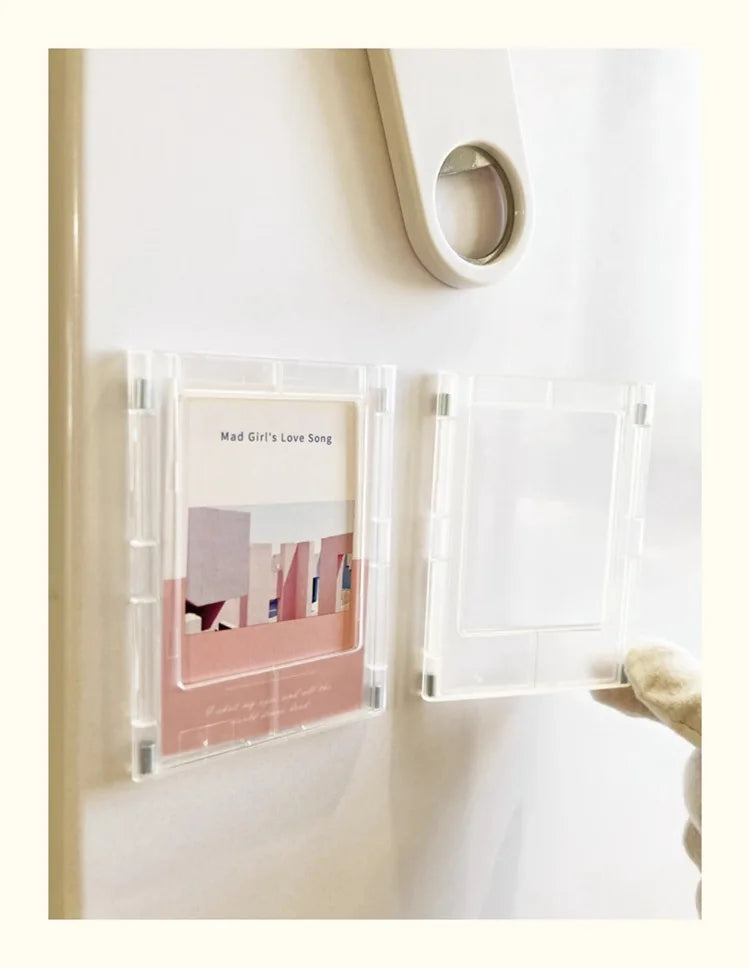 Mini Magnetic Acrylic Photo Frames for Fridge Display