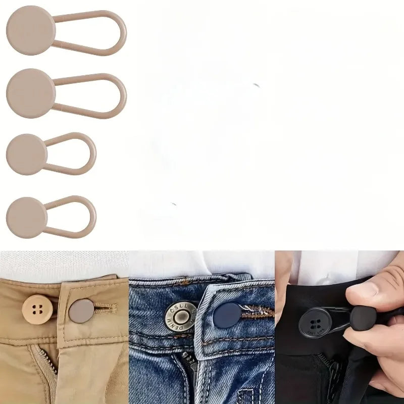 No-Sew Jeans Waist Extender Buttons (4-Pack)