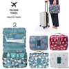 Floral Print Waterproof Hanging Travel Toiletry Bag