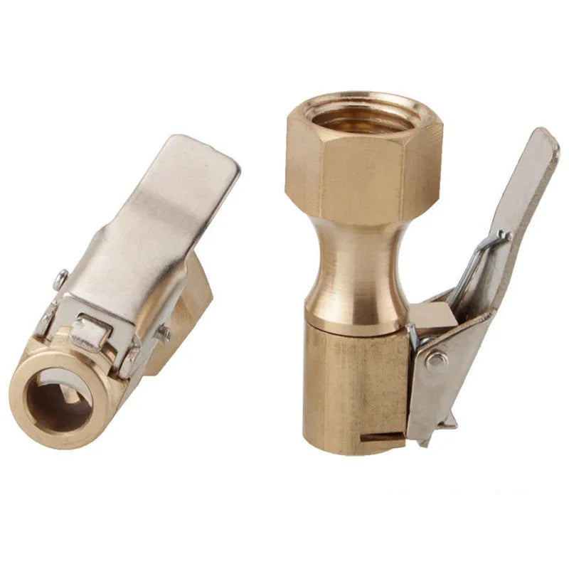 Brass Tire Inflator Valve Connector with Safety Relief