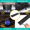 Black silicone stove counter gap cover with heat resistant and dishwasher safe features