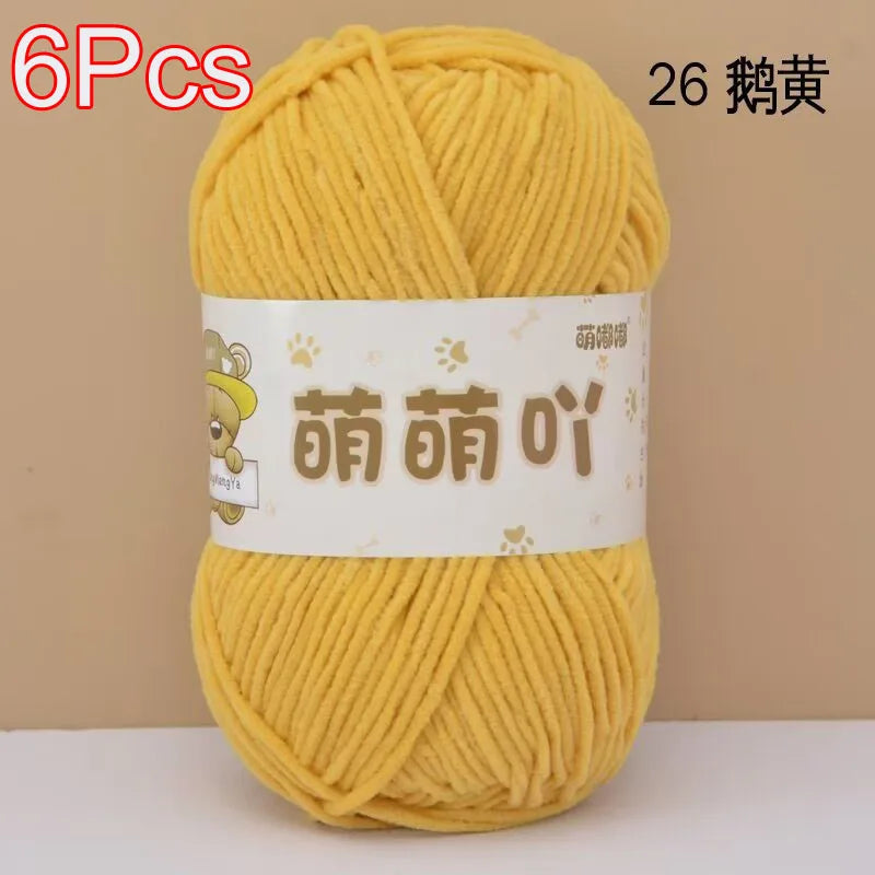 Soft Chenille Yarn for Crocheting and Knitting