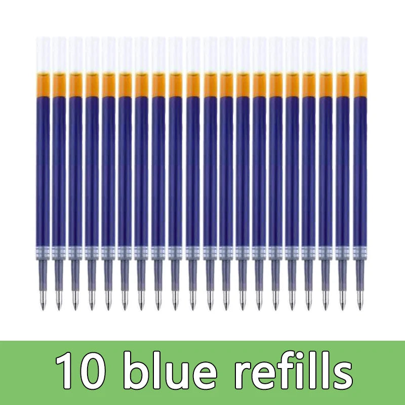 Smooth 0.5mm Gel Pen Set with Refills (Black, Blue, Red)