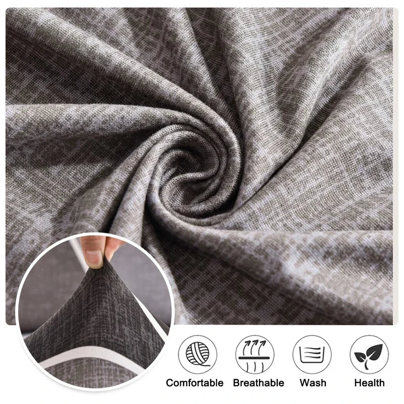 Printed Recliner Cover with Side Pocket — 4-Piece Set