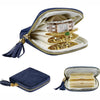 Velvet Jewelry Travel Organizer with 5 Layers