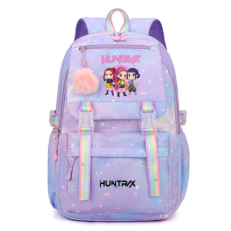 Stylish Letter Print Nylon Backpack for Everyday Use