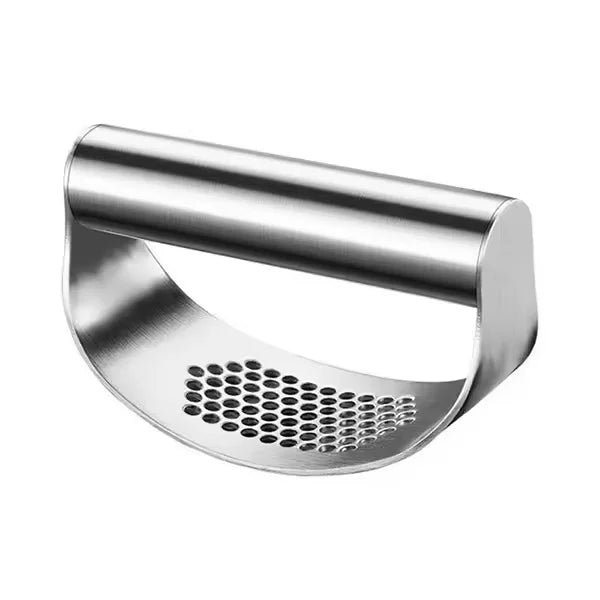 Stainless Steel Garlic Press with Ergonomic Handle