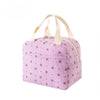Isolier-Lunchtasche aus Cord mit Blumenmuster