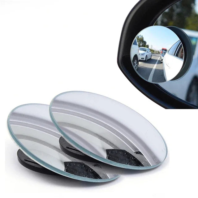 360° Rotating Car Blind Spot Mirrors with Suction Cup Mount