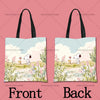Snoopy Cartoon Canvas Tote Bag – Large Capacity, Foldable & Reusable