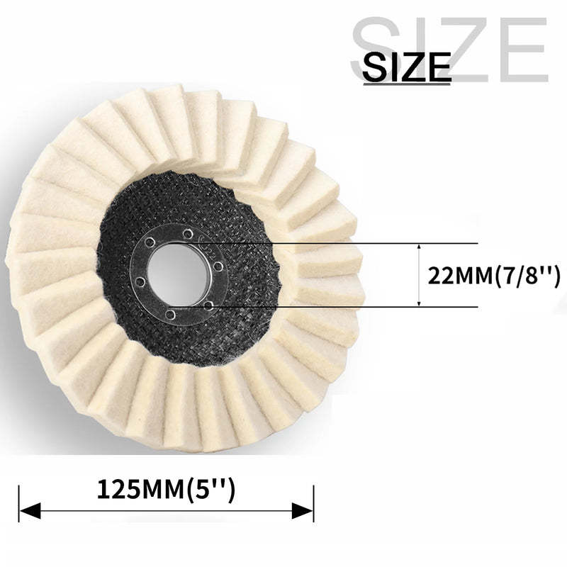 5-Inch Wool Felt Polishing Wheel