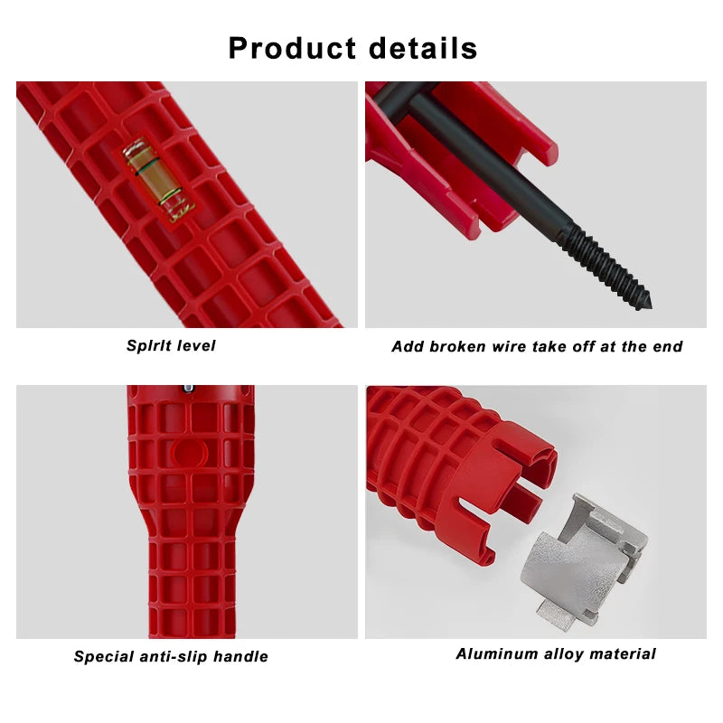 14-in-1 Multi-Function Wrench for Faucet and Sink Plumbing
