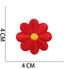 Embroidered Flower Iron-On Patches Set for Clothing & Accessories