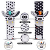 Soft Plush Baby Rattle Wrist and Foot Socks Set for Newborns