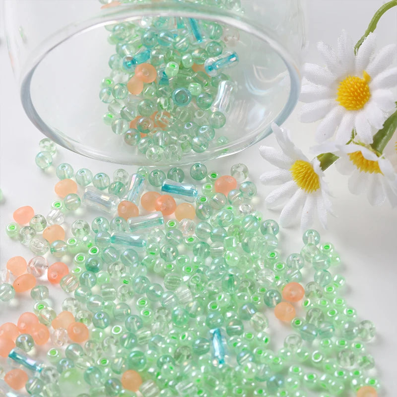 Creative Mixed Glass Spacer Beads for Jewelry Making