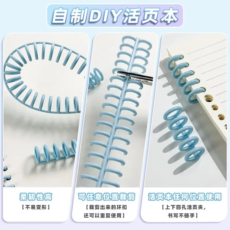 Macaron Detachable Spiral Notebook – 60 Sheets, A4/A5/B5