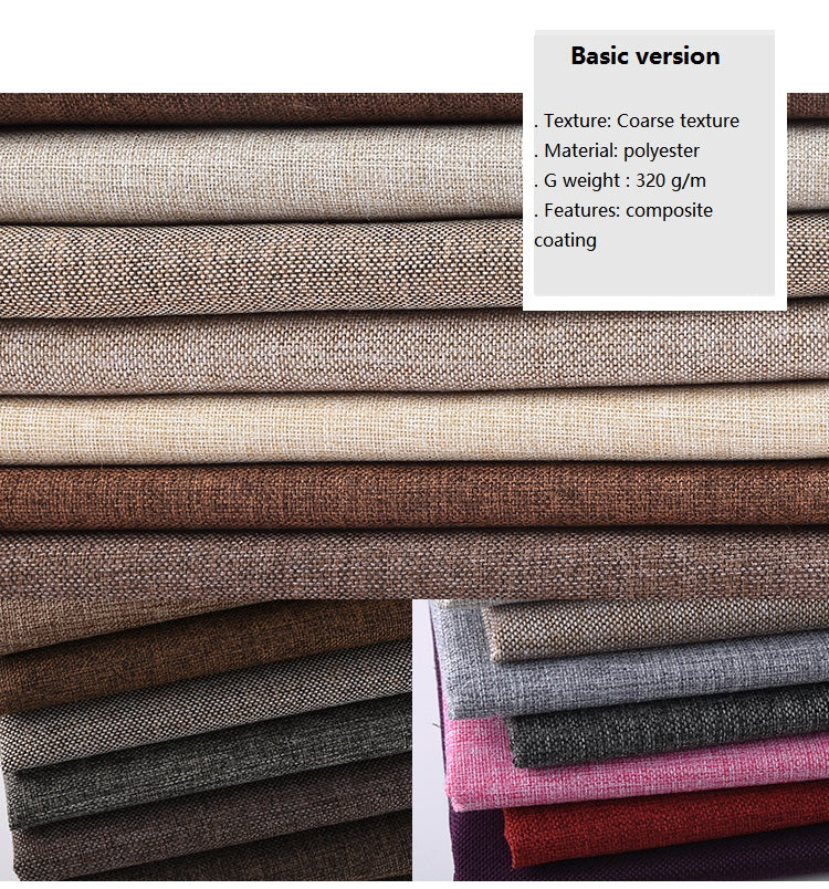 Premium Cotton-Linen Upholstery Fabric – Solid Colors, Durable & Versatile