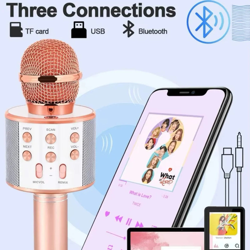 Portable Wireless Bluetooth Karaoke Microphone