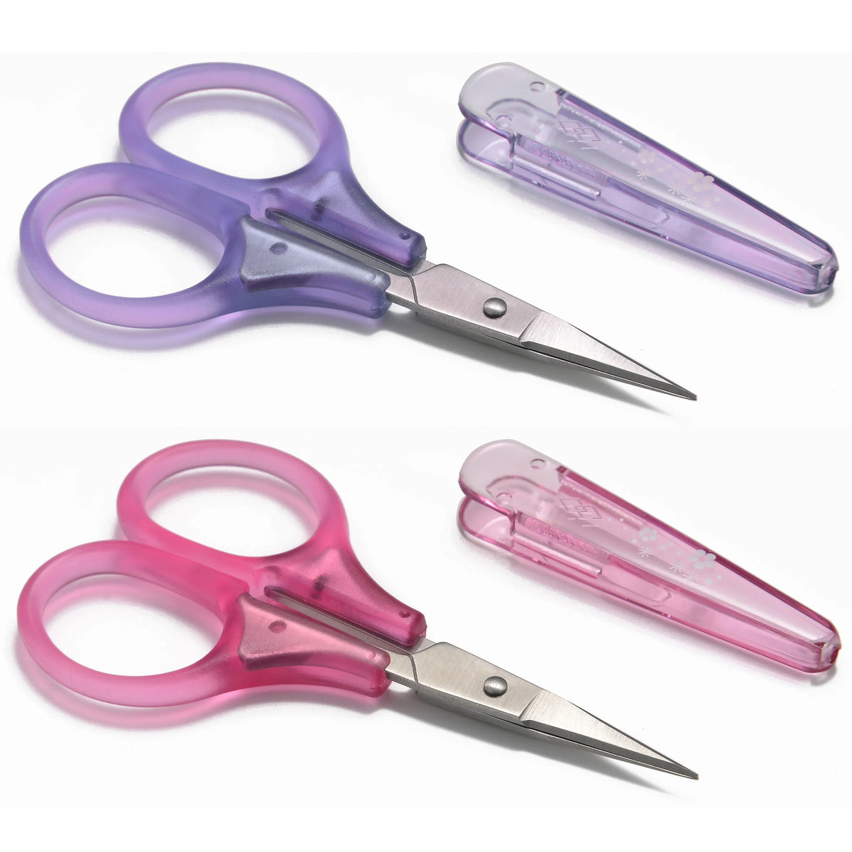 Compact Precision Scissors with Protective Cap