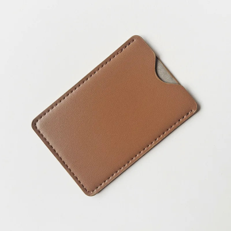 Slim PU Leather RFID Blocking Card Holder Wallet