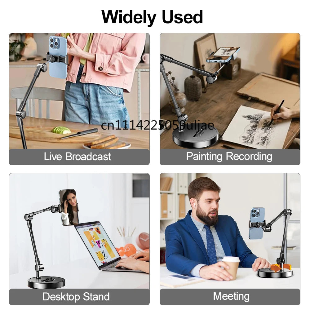 Folding Adjustable Phone Stand with Flexible Arm