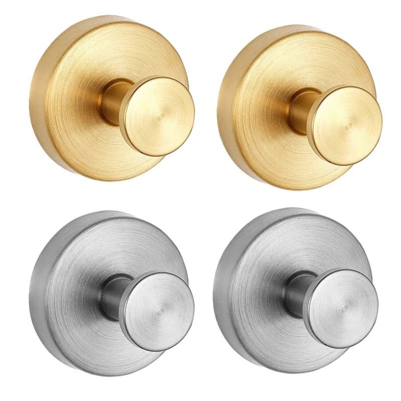 Stainless Steel Suction Cup Hooks for Bathroom & Kitchen