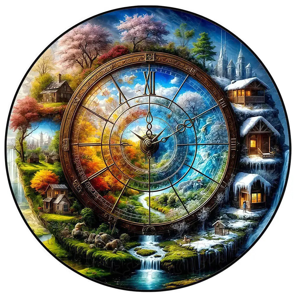 Wooden Dragonfly Scenery Puzzle – 3D Animal Jigsaw for Kids & Adults