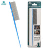 Dual-Metal Pet Grooming Comb with Tapered Tail