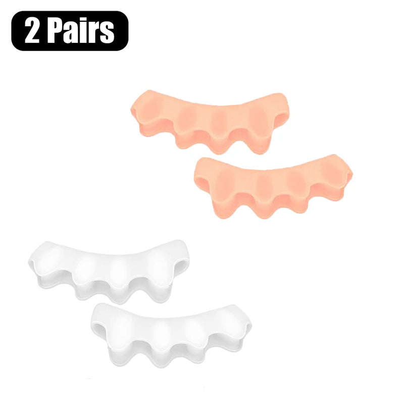 Soft Silicone Toe Separators for Bunion Relief & Foot Alignment