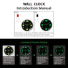 Glow-in-the-Dark Silent Wall Clock for Home Decor