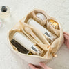 Travel Makeup Organizer Bag with Handle | Cosmetic Storage Case