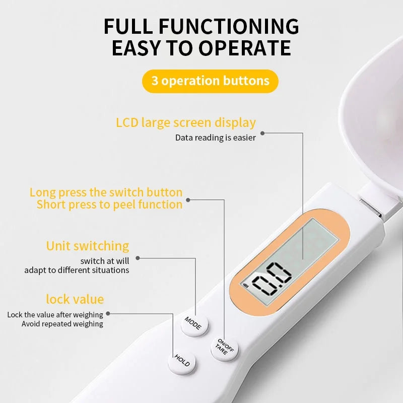 Digital Spoon Scale with LCD Display